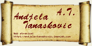 Anđela Tanasković vizit kartica